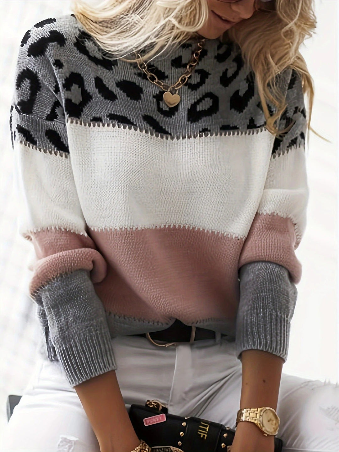 Skye - Printed Knit Jumper