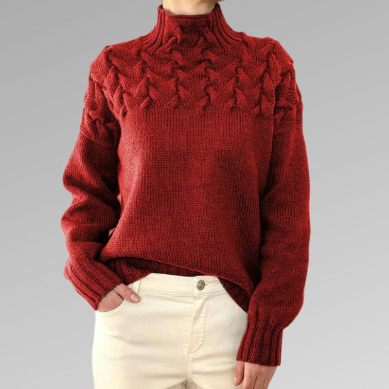 Talia - Knitted High-Neck Jumper