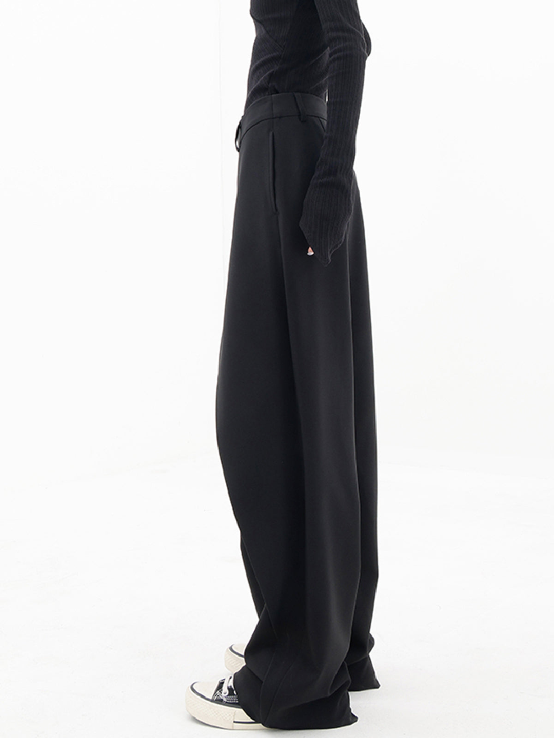 Avery - Pantalon large asymétrique