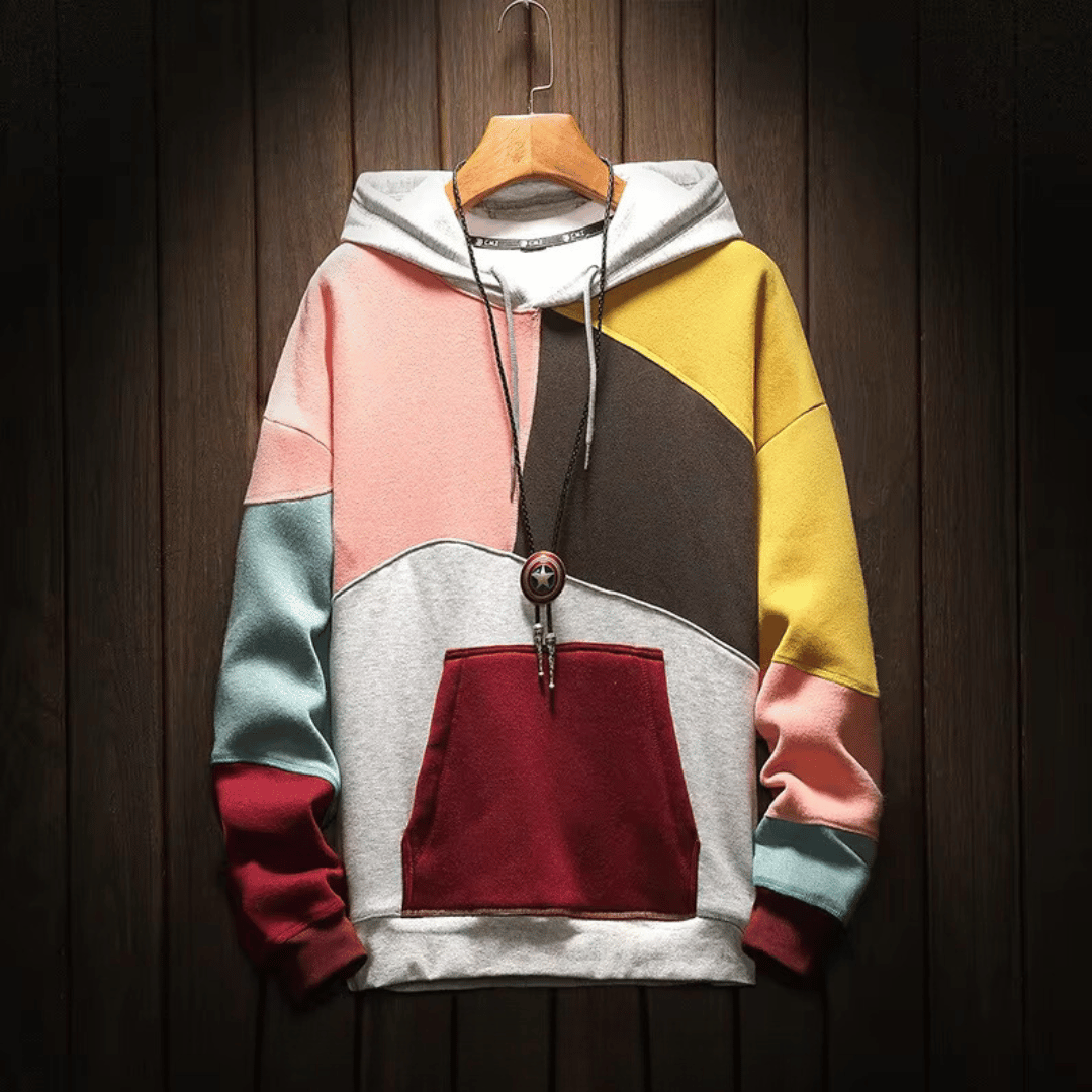 Ashley - Oversized Patchwork Hoodie