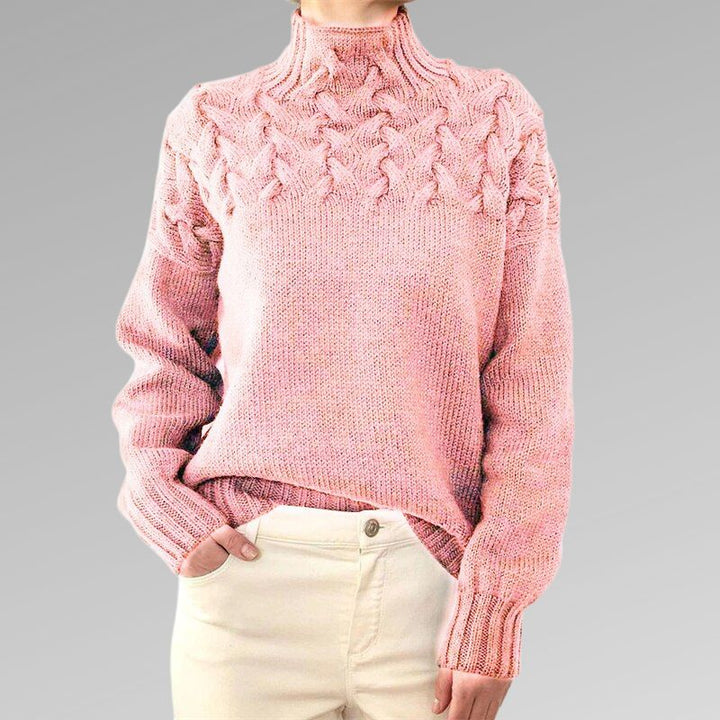 Talia - Knitted High-Neck Jumper