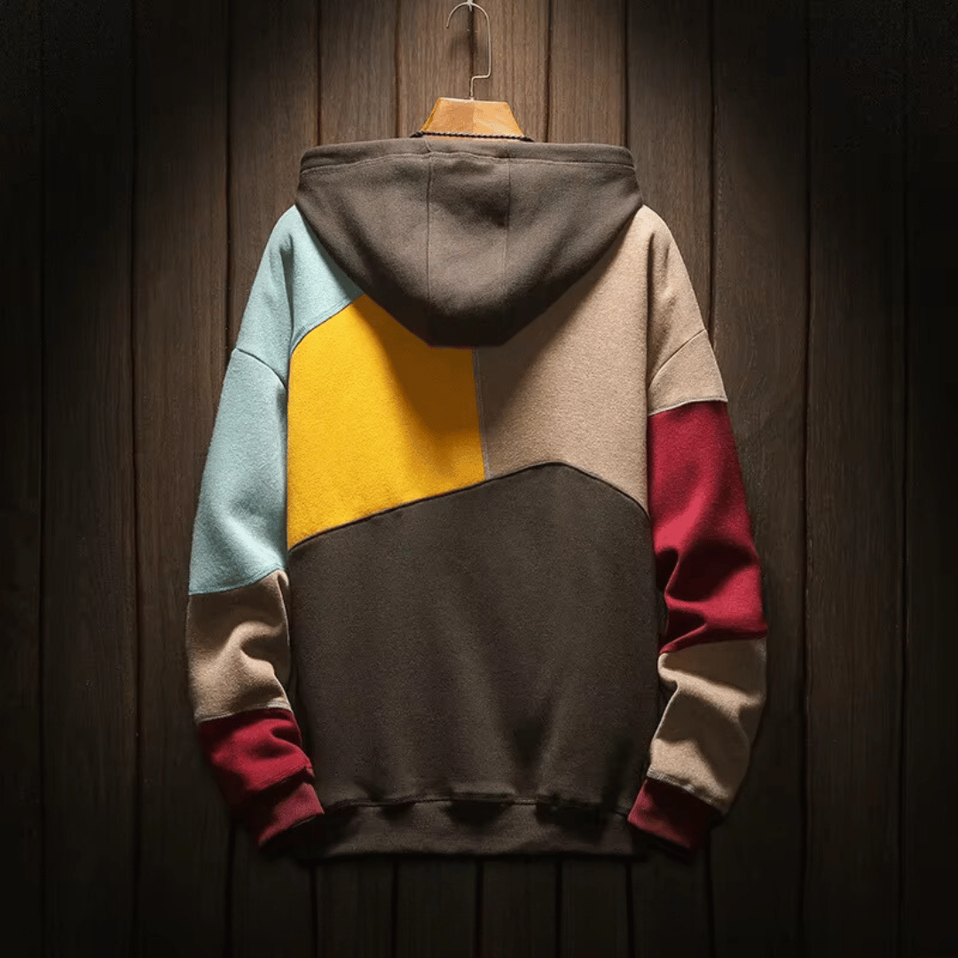 Ashley - Oversized Patchwork Hoodie