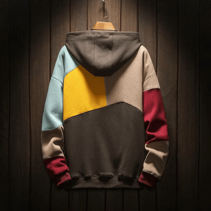 Ashley - Oversized Patchwork Hoodie