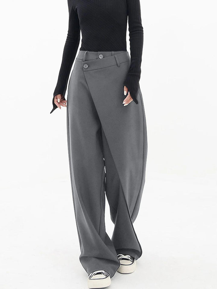 Avery - Pantalon large asymétrique