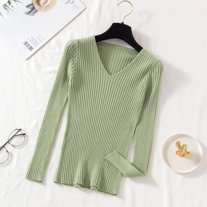 Plain Pullover V-neck - Different colors