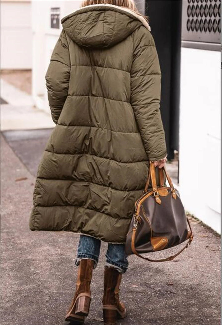 Reversible Sherpa-Lined Puffer Coat - Warm and Stylish