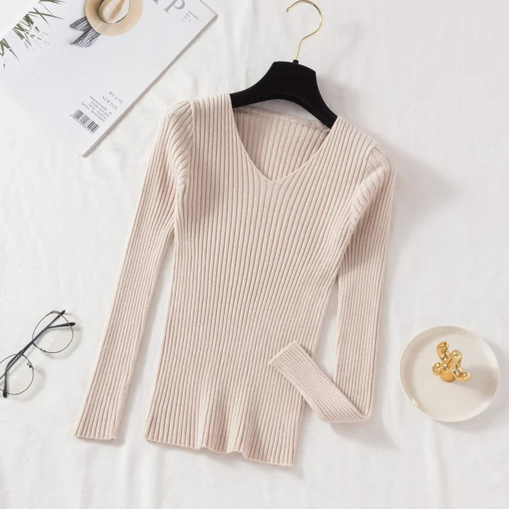 Plain Pullover V-neck - Different colors