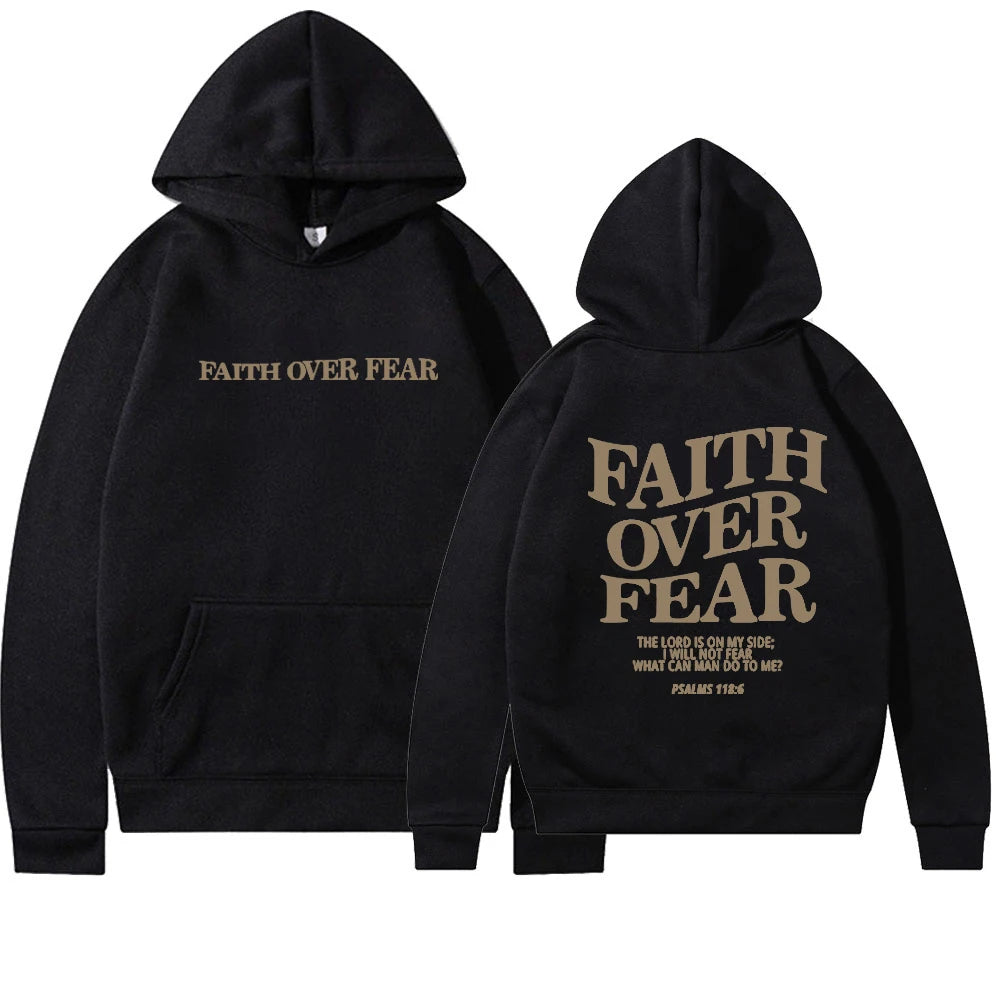 Sweat à capuche Faith Over Fear - Différentes couleurs