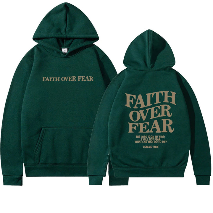 Sweat à capuche Faith Over Fear - Différentes couleurs