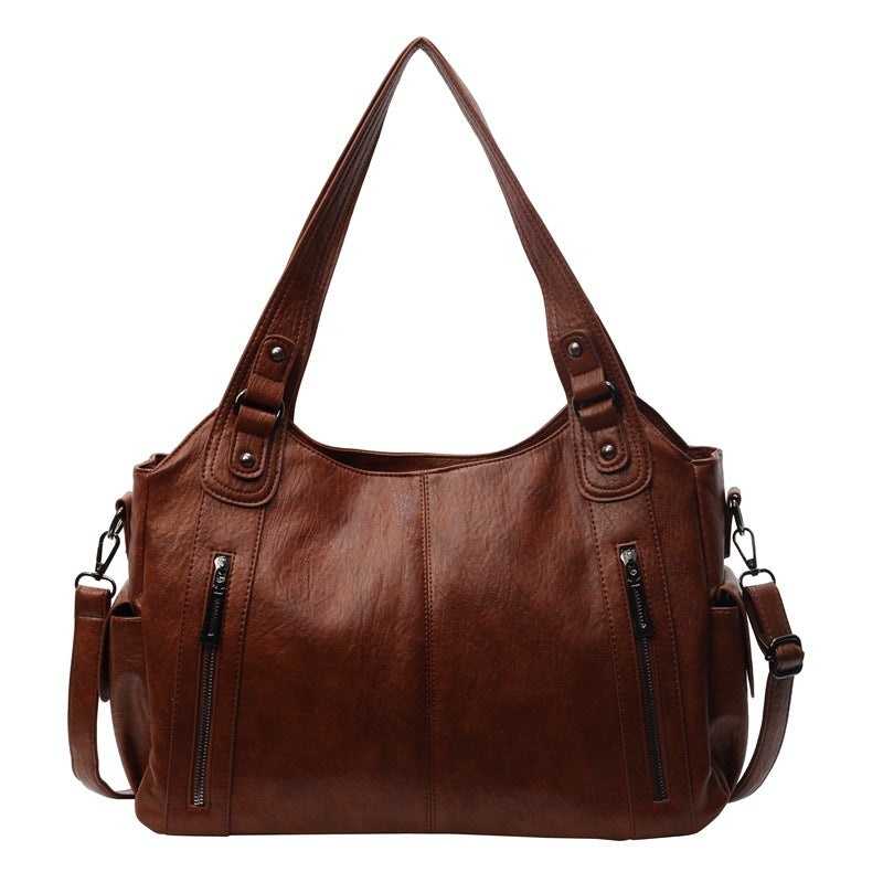 Refined Leather Tote