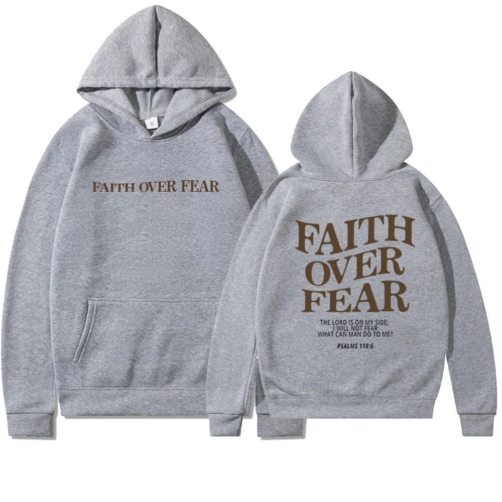 Sweat à capuche Faith Over Fear - Différentes couleurs