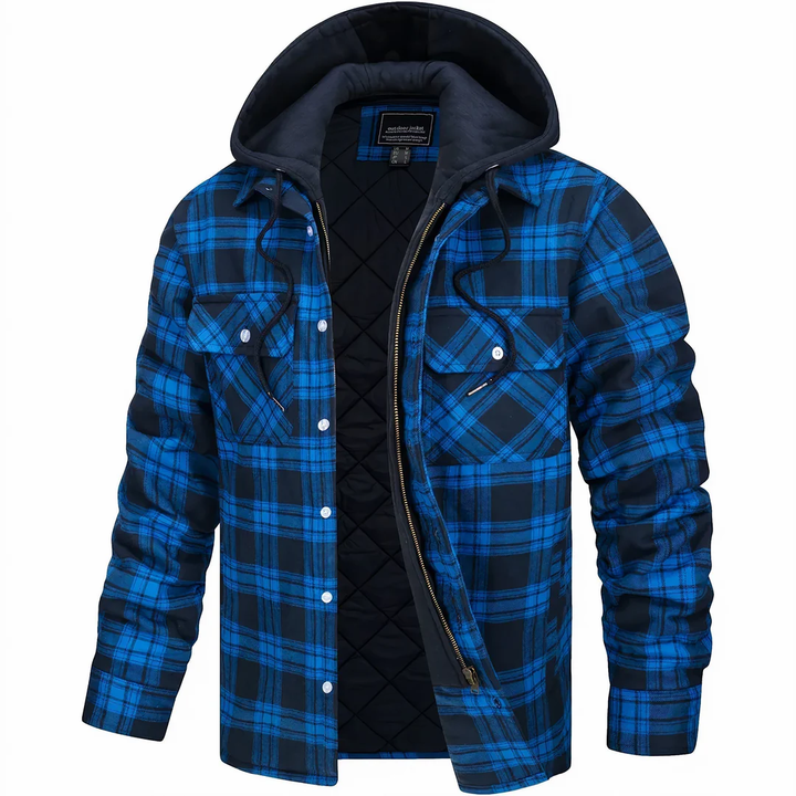 Jack | Checkered Coat With Zipper