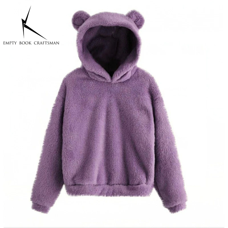 Warm Hoodie with Ears - Different colors