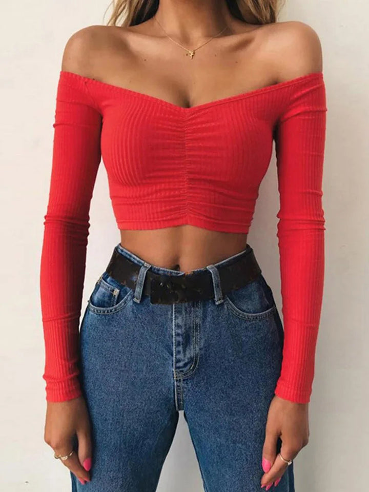 Sexy Off Shoulder Top - Different colors