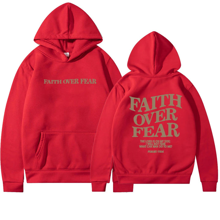 Sweat à capuche Faith Over Fear - Différentes couleurs