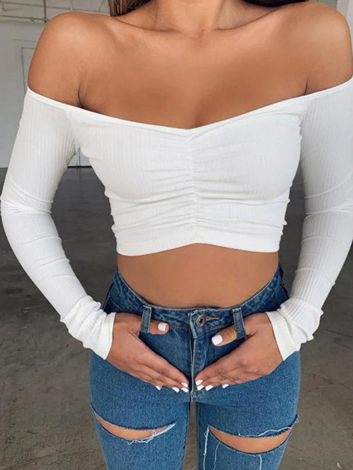 Sexy Off Shoulder Top - Different colors