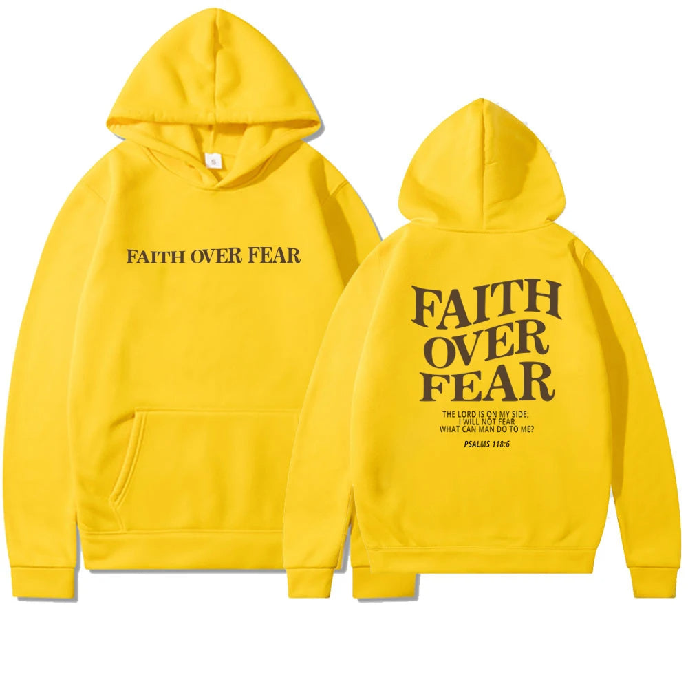 Sweat à capuche Faith Over Fear - Différentes couleurs